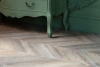 Кварцвиниловая плитка VINILAM PARQUET CHEVRON RI153616CL4 Шеврон Шампань Glue